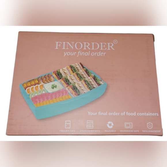 Finorder Leak Proof Bento Lunch Box with Utensils - Picture 2 of 5